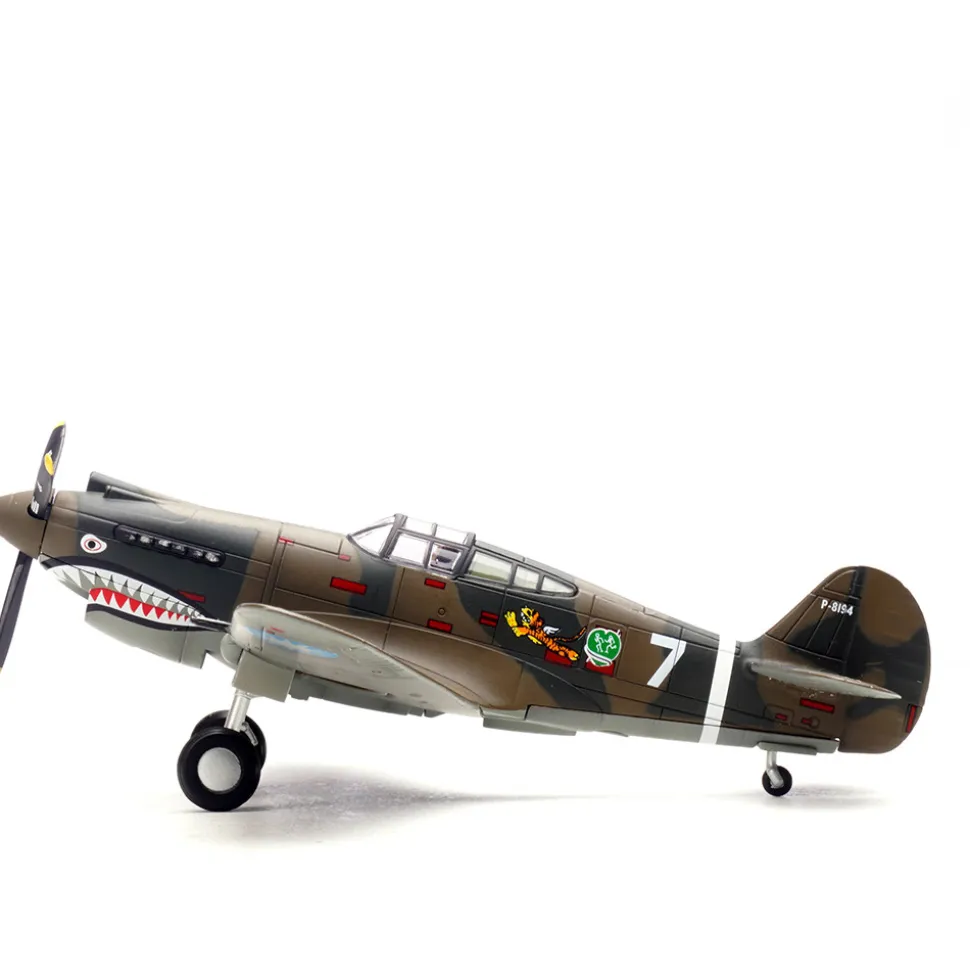 Curtiss P-40B/C Warhawk - "White 47," Robert Smith - Hell's Angel Flying Tigers - 1942 1:72 Scale Diecast Plane by Legion Models