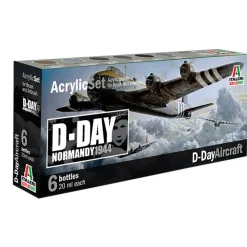 D-Day Aircraft Acrylic Paint Set Plastic Model Kit by Italeri