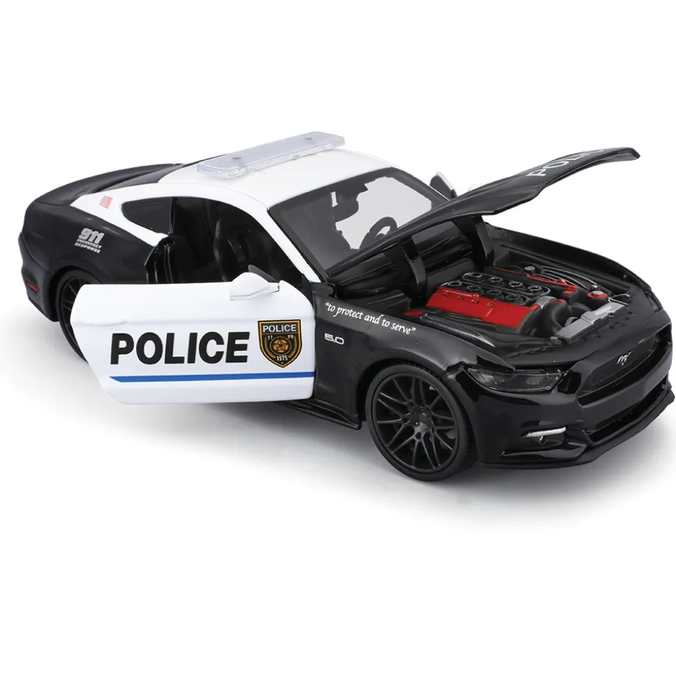Design Authority 2015 Ford Mustang GT - B&W 1:24 Scale Diecast Model Car by Maisto