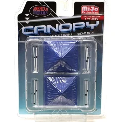 Diecast Popup Canopy Two-Pack - Blue 1:64 Scale Diecast Accessory by American Diorama