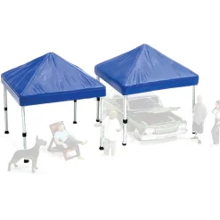 Diecast Popup Canopy Two-Pack - Blue 1:64 Scale Diecast Accessory by American Diorama