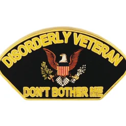 Disorderly Veteran Lapel Pin Eagle Emblems (P12324) by Eagle Emblems
