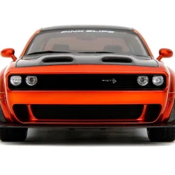 2015 Dodge Challenger SRT Hellcat Redeye Widebody - Pink Slips Candy Orange 1:18 Scale Diecast Model Car by Pink Slips