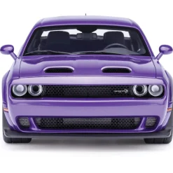 2023 Dodge Challenger SRT Super Stock - Plum Crazy 1:18 Scale Diecast & Composite Model Car by AutoArt