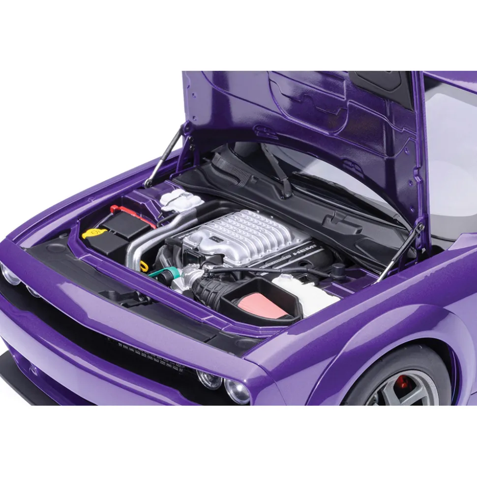 2023 Dodge Challenger SRT Super Stock - Plum Crazy 1:18 Scale Diecast & Composite Model Car by AutoArt
