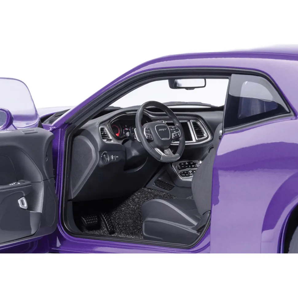 2023 Dodge Challenger SRT Super Stock - Plum Crazy 1:18 Scale Diecast & Composite Model Car by AutoArt