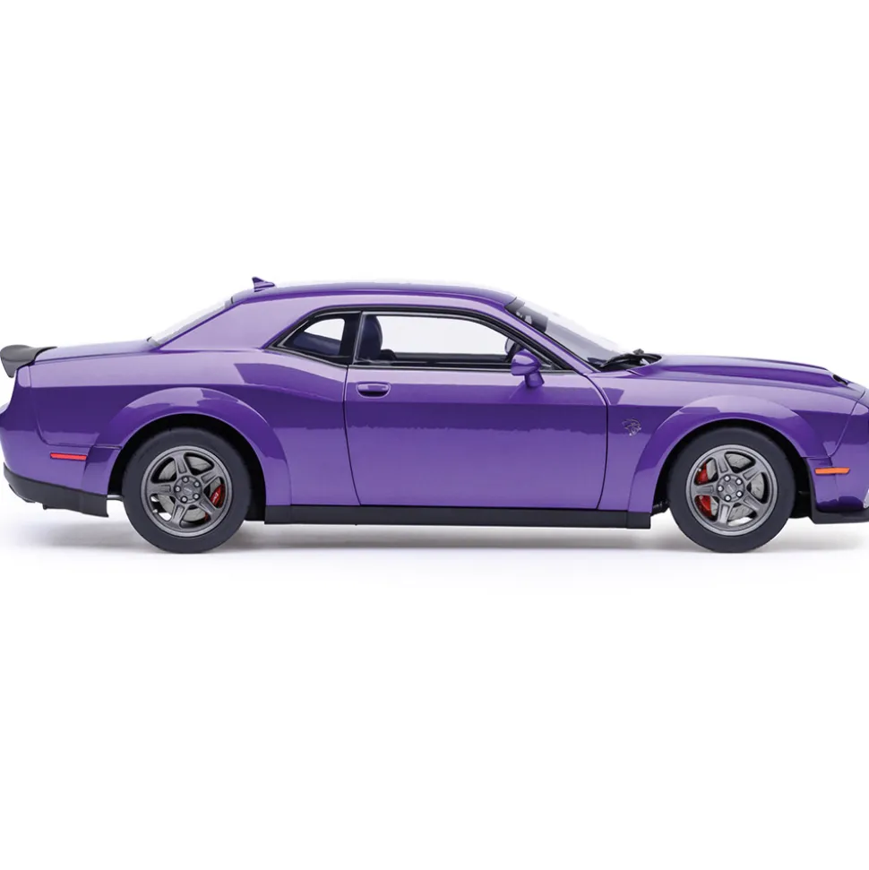 2023 Dodge Challenger SRT Super Stock - Plum Crazy 1:18 Scale Diecast & Composite Model Car by AutoArt