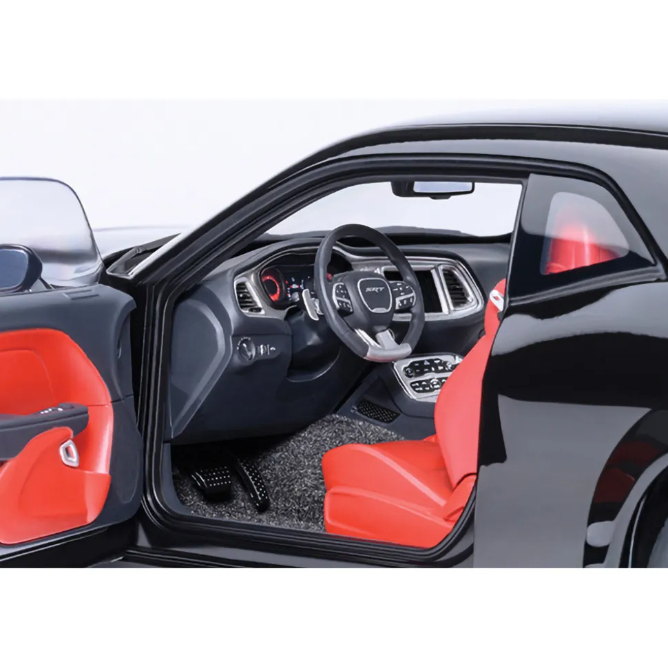 2023 Dodge Challenger SRT Super Stock - Pitch Black 1:18 Scale Diecast Model Car by AutoArt