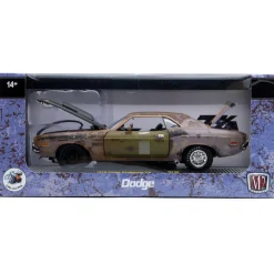 1970 Dodge Challenger T/A - Unrestored Classic 1:24 Scale Diecast Model Car by M2 Machines