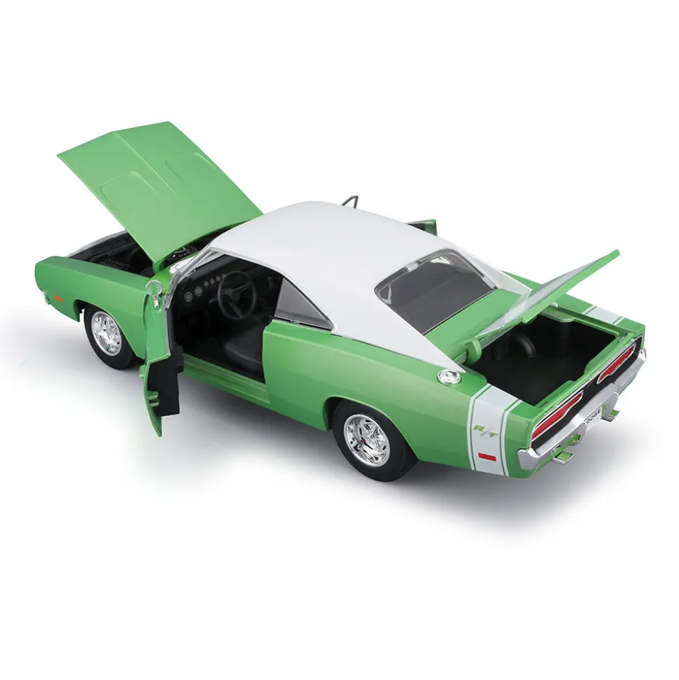 1969 Dodge Charger R/T - Green 1:18 Scale Diecast Model Car by Maisto