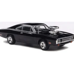 1970 Dodge Charger w/ Blown Engine - Black 1:43 Scale Diecast Model Car by IXO Models