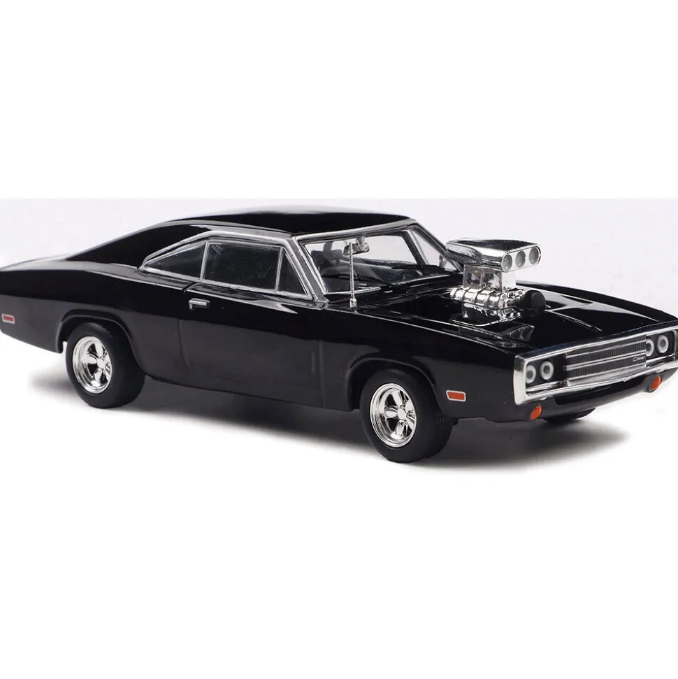 1970 Dodge Charger w/ Blown Engine - Black 1:43 Scale Diecast Model Car by IXO Models