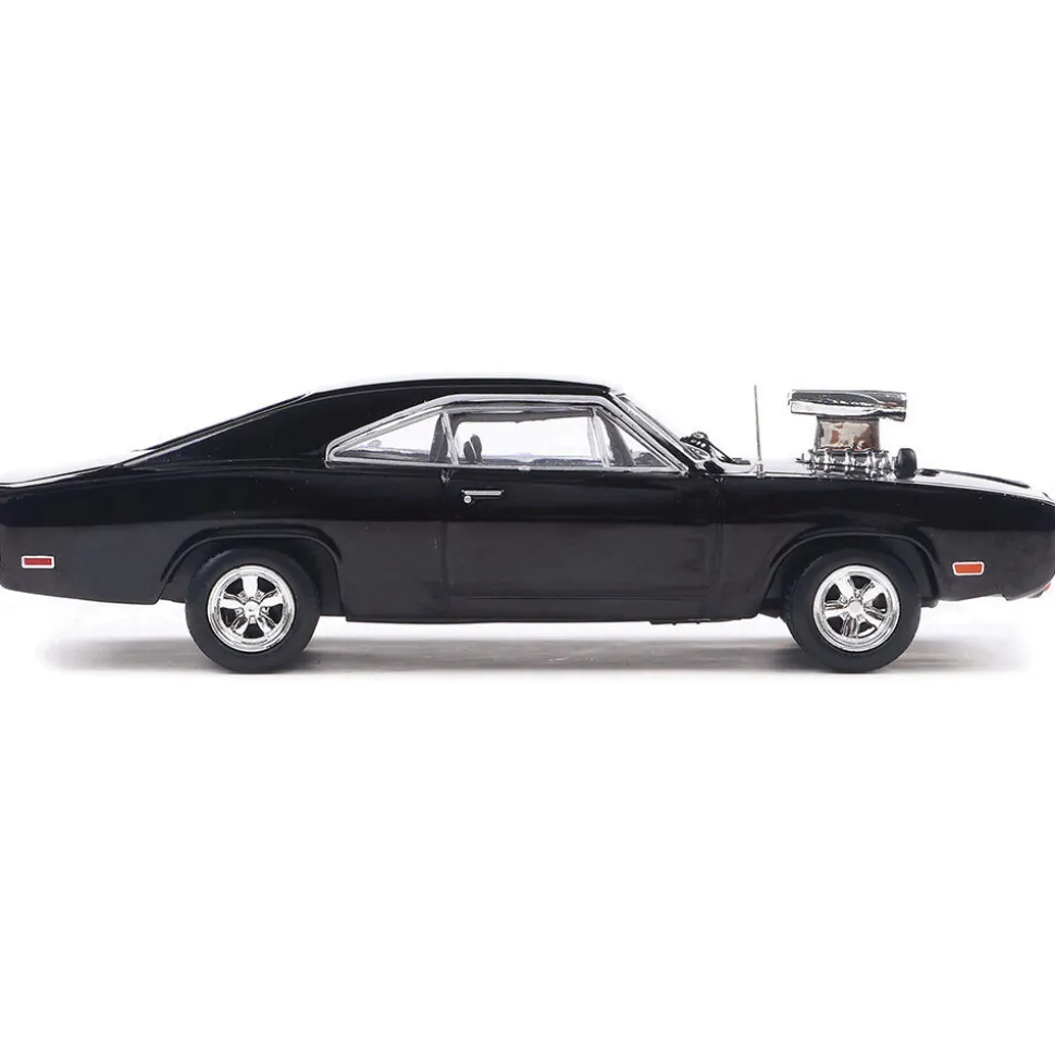 1970 Dodge Charger w/ Blown Engine - Black 1:43 Scale Diecast Model Car by IXO Models