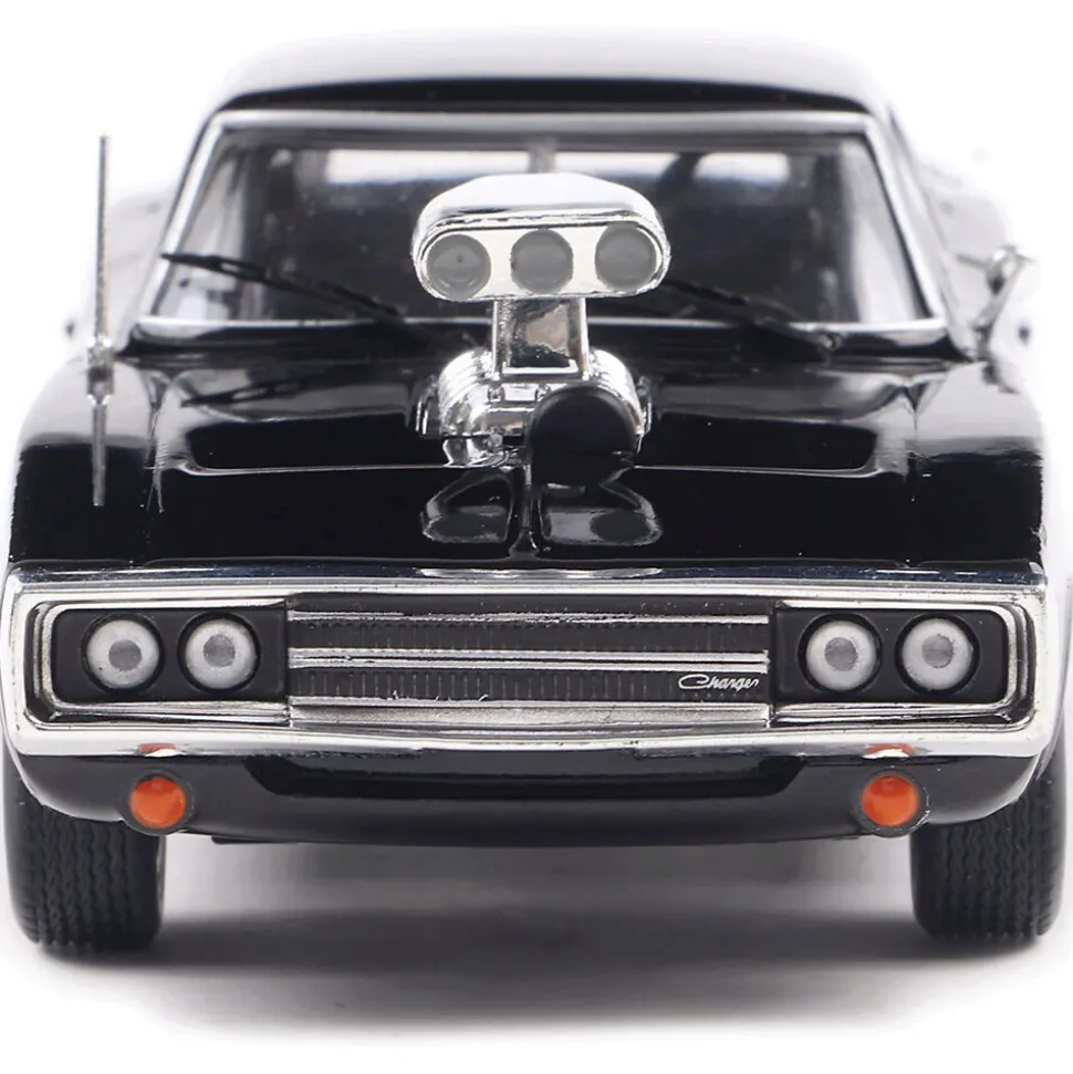 1970 Dodge Charger w/ Blown Engine - Black 1:43 Scale Diecast Model Car by IXO Models