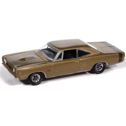 1968 Dodge Coronet R/T Hardtop - Medium Gold Poly 1:64 Scale Diecast Model Car by Auto World