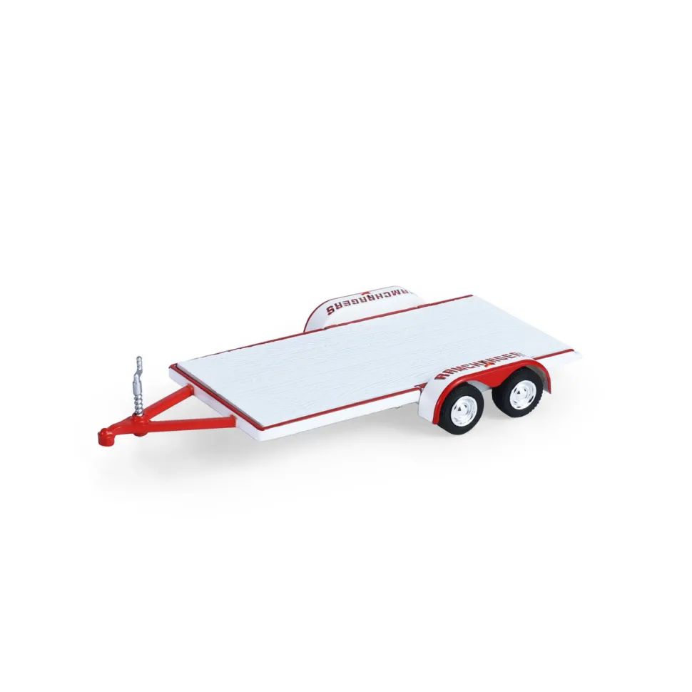 2018 Dodge Durango & 2016 Dodge Challenger SRT Hellcat with Flatbed Trailer 1:64 Scale Diecast Model Truck by Greenlight