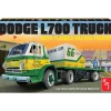 1966 Dodge L700 Truck w/Flatbed Racing Trailer 1/25 Kit 1:25 Scale Model Kit by AMT