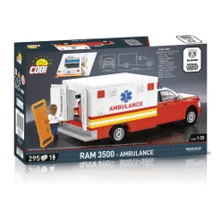 DODGE Ram 3500 Ambulance Building Brick Set 1:35 Scale by Cobi Toys