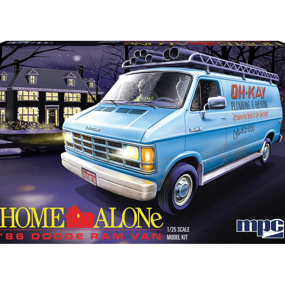 1986 Dodge Ram Van Home Alone 1:25 Scale Plastic Model Kit by MPC Models