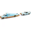 1974 Dodge Truck & 1970 Dodge Challenger T/A Gulf Edition 1:64 Scale Diecast Model Truck by M2 Machines