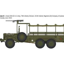 Dodge WC62 1 1/2 t 6x6 Truck 1/35 Kit 1:35 scale Plastic by Italeri