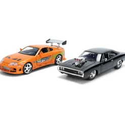 DOM's Dodge Charger R/T & BRIAN's Toyota Supra Fast & Furious Twin Pack 1:24 Scale Diecast Model Car by Jada Toys