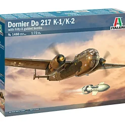 Dornier Do 217 K-1/K-2 with Fritz-X Guided Bombs 1/72 Kit 1:72 scale Plastic by Italeri