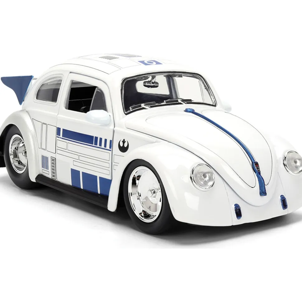 1959 Drag VW Beetle w/R2-D2 Figure 1:24 Scale Diecast Model Car by Jada Toys