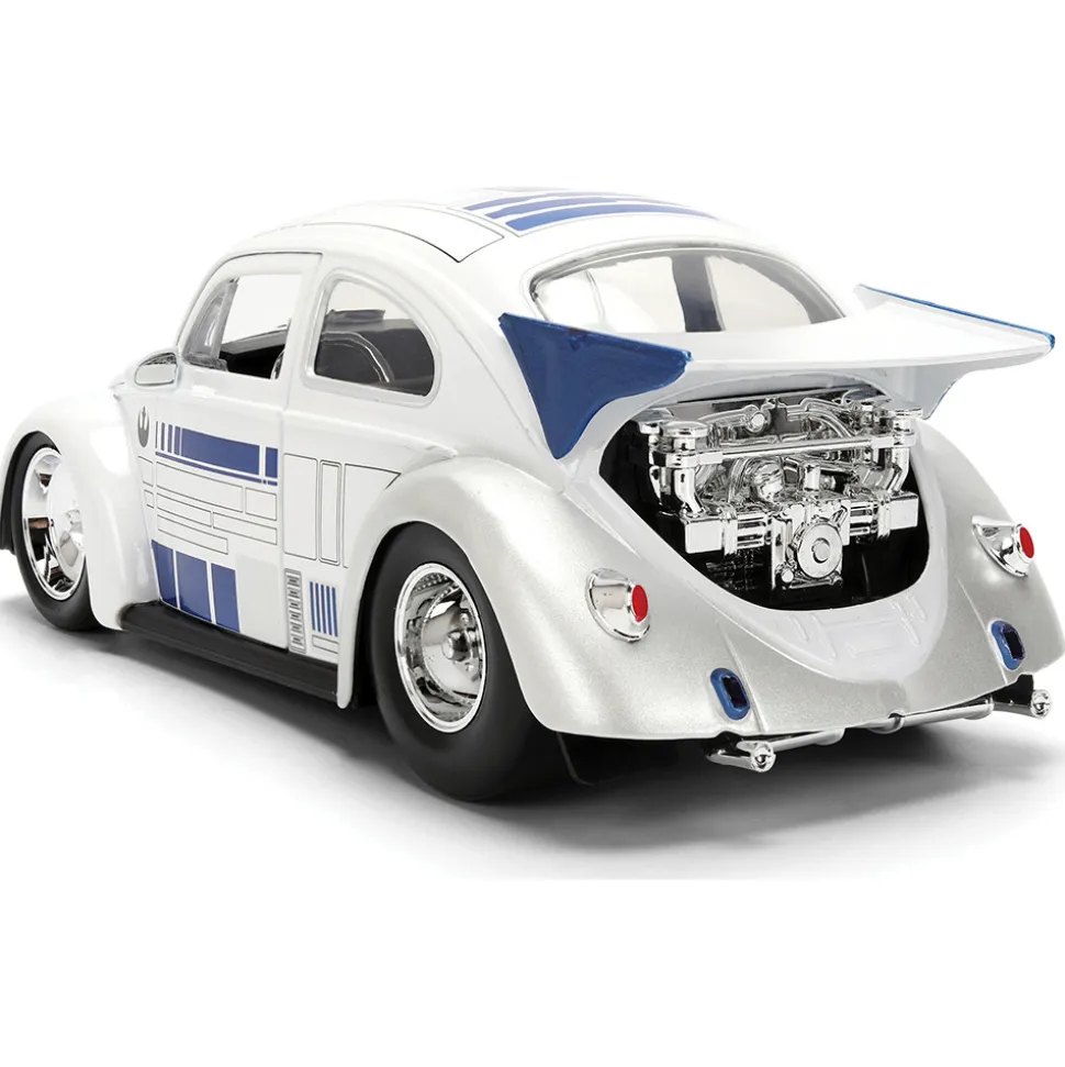 1959 Drag VW Beetle w/R2-D2 Figure 1:24 Scale Diecast Model Car by Jada Toys