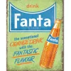 Drink Fanta Metal Sign Metal by Desperate Enterprises