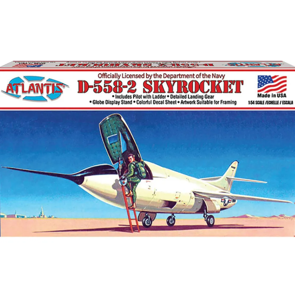 D-558-2 SKYROCKET 1/54 KIT ATLANTIS (H213) 1:54 Scale Plastic by Atlantis Models