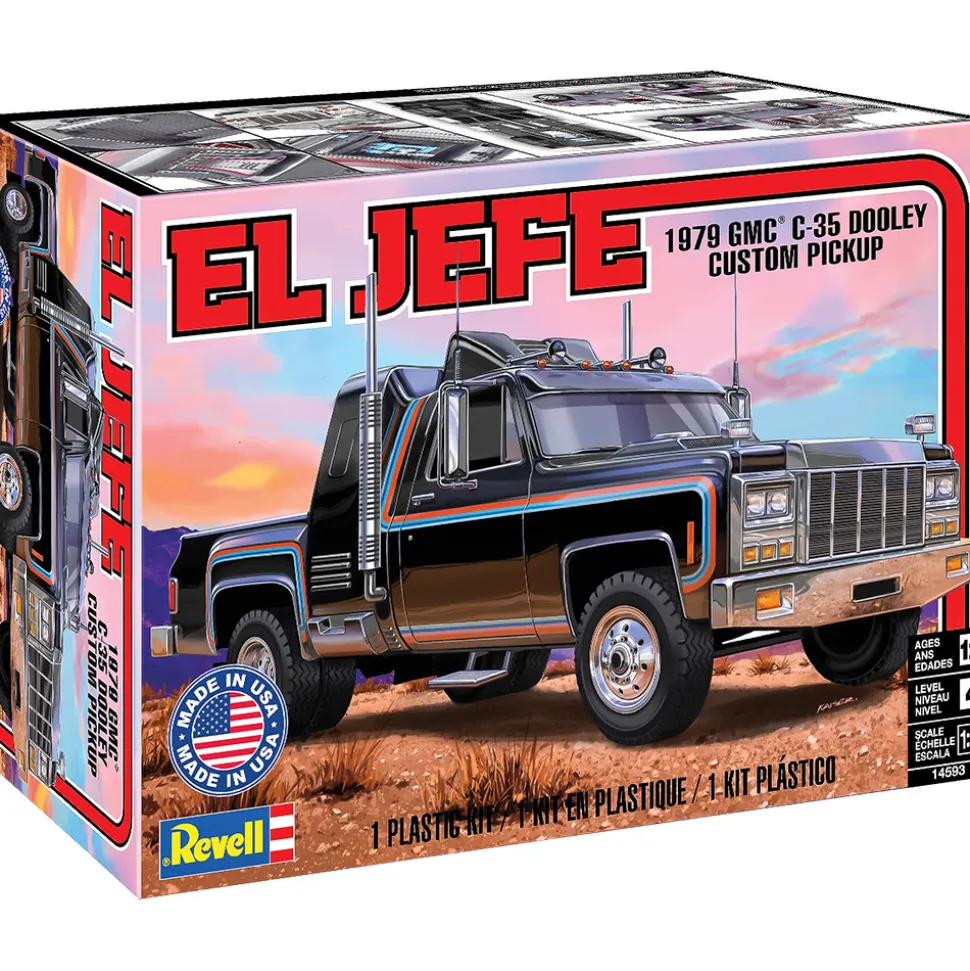 El Jefe 1979 GMC C-35 Dooley 1:25 Scale Plastic Model Kit by Revell