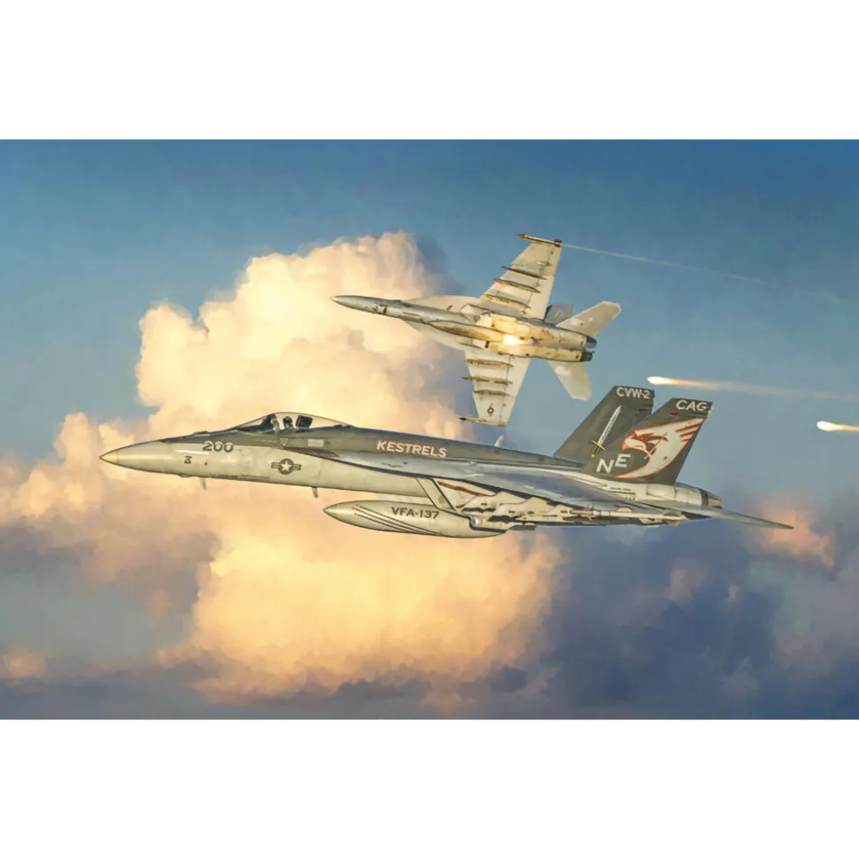 F/A-18E Super Hornet 1/48 Kit 1:48 Scale Plastic Model Kit by Italeri