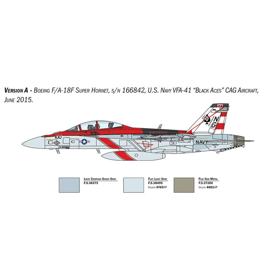 F/A-18F Super Hornet - U.S. Navy Special Colors 1/48 Kit 1:48 Scale Plastic Model Kit by Italeri