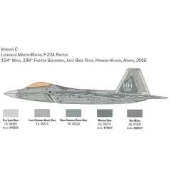 F-22A Raptor 1/48 Kit 1:48 Scale Plastic Model Kit by Italeri