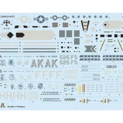 F-22A Raptor 1/48 Kit 1:48 Scale Plastic Model Kit by Italeri