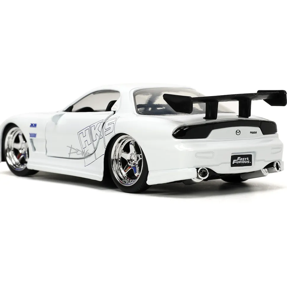 1993 Fast & Furious Mazda RX-7 - White 1:32 Scale Diecast Model Car by Jada Toys