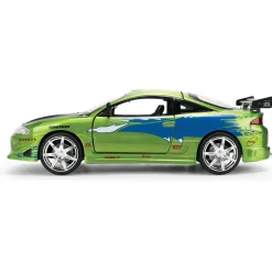 Fast & Furious 25th Anniversary BRIAN's Mitsubishi Eclipse - Brushed Metal Finish 1:24 Scale Diecast Model Car by Jada Toys