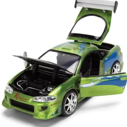Fast & Furious 25th Anniversary BRIAN's Mitsubishi Eclipse - Brushed Metal Finish 1:24 Scale Diecast Model Car by Jada Toys