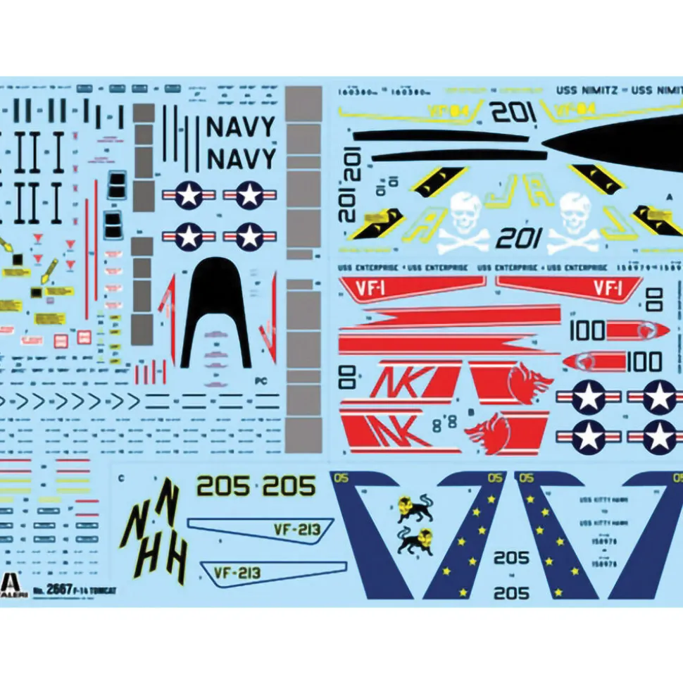 F-14A Tomcat 1/48 Kit 1:48 Scale Plastic by Italeri