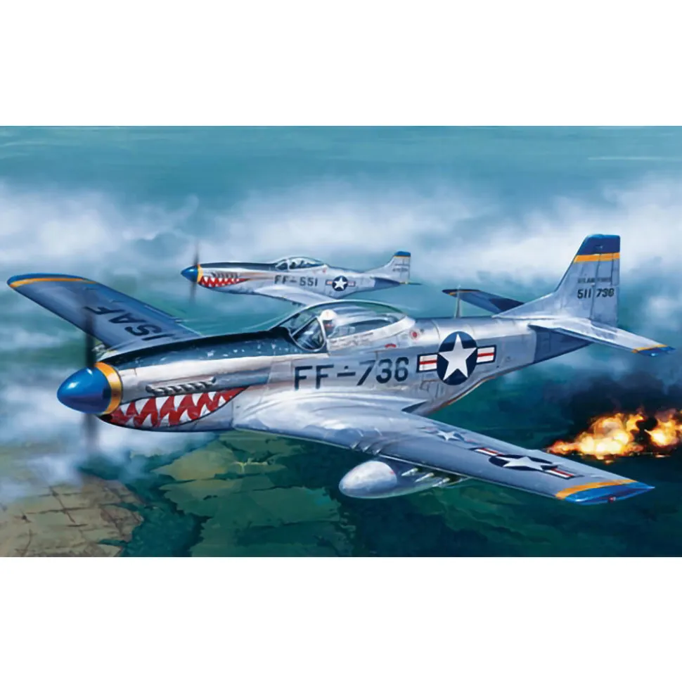F-51D Mustang 1/72 Kit 1:72 Scale Plastic Model Kit by Italeri