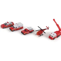 FDNY 5 Car Diecast Vehicle Set Diecast Model Truck by Daron