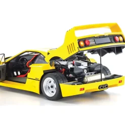 Ferrari F40 - Yellow 1:18 Scale Diecast Model Car by Kyosho
