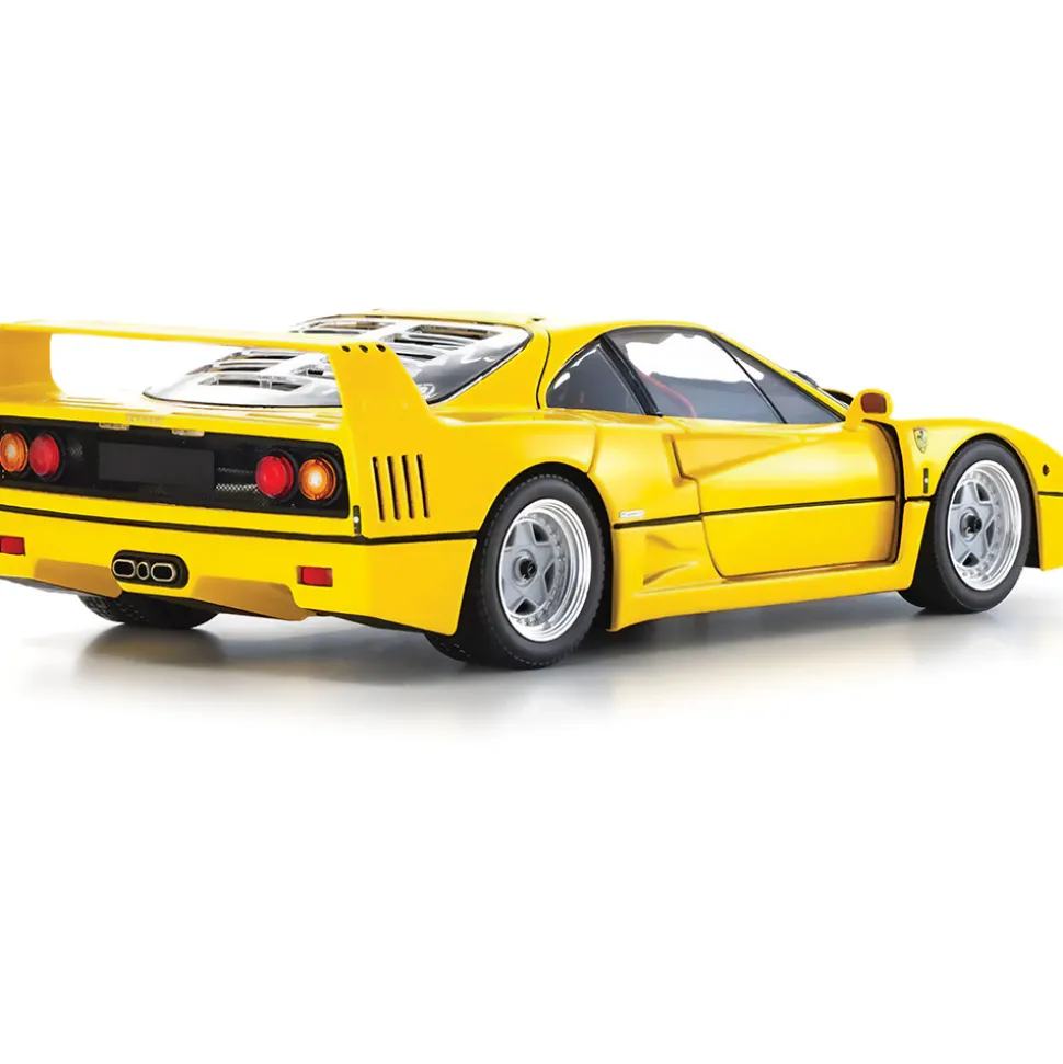 Ferrari F40 - Yellow 1:18 Scale Diecast Model Car by Kyosho