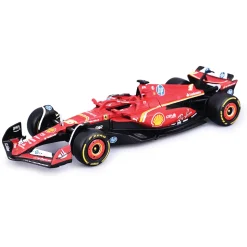 Ferrari Iveco Cab F1 Transporter & + 1 SFR SF23 F1 Car - Leclerc #16 1:43 Scale Diecast Replica Model by Bburago