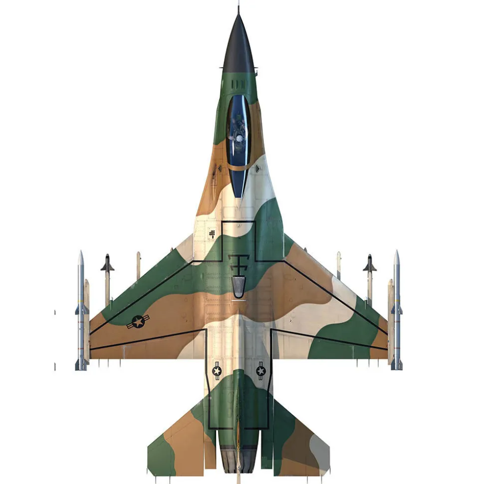 F-16 Fighting Falcon 1/100 Die Cast Model - AF1-0142B 64th Aggressor Squadron, Nellis AFB 1:100 Scale Metal by Air Force 1