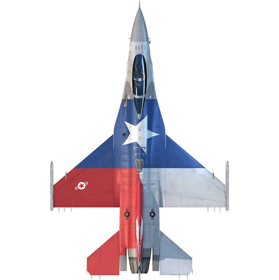 F-16 Fighting Falcon 1/100 Die Cast Model - AF1-0142C 457th FS, 75 years of Operation scheme 1:100 Scale Metal by Air Force 1