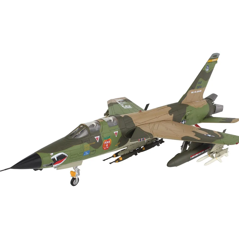 F-105F Thunderchief 1/72 Die Cast Model "Peach 91", 128th TFS, Dobbins, 24 May 1983 1:72 scale Metal by Hobby Master