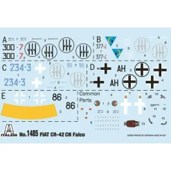 FIAT CR.42 CN “Falco” Night Fighter 1/72 Kit Italeri (1485) 1:72 scale Plastic by Italeri