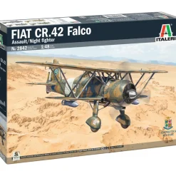 FIAT CR.42 Falco Assault/Night Fighter 1/48 Kit 1:48 scale Plastic by Italeri